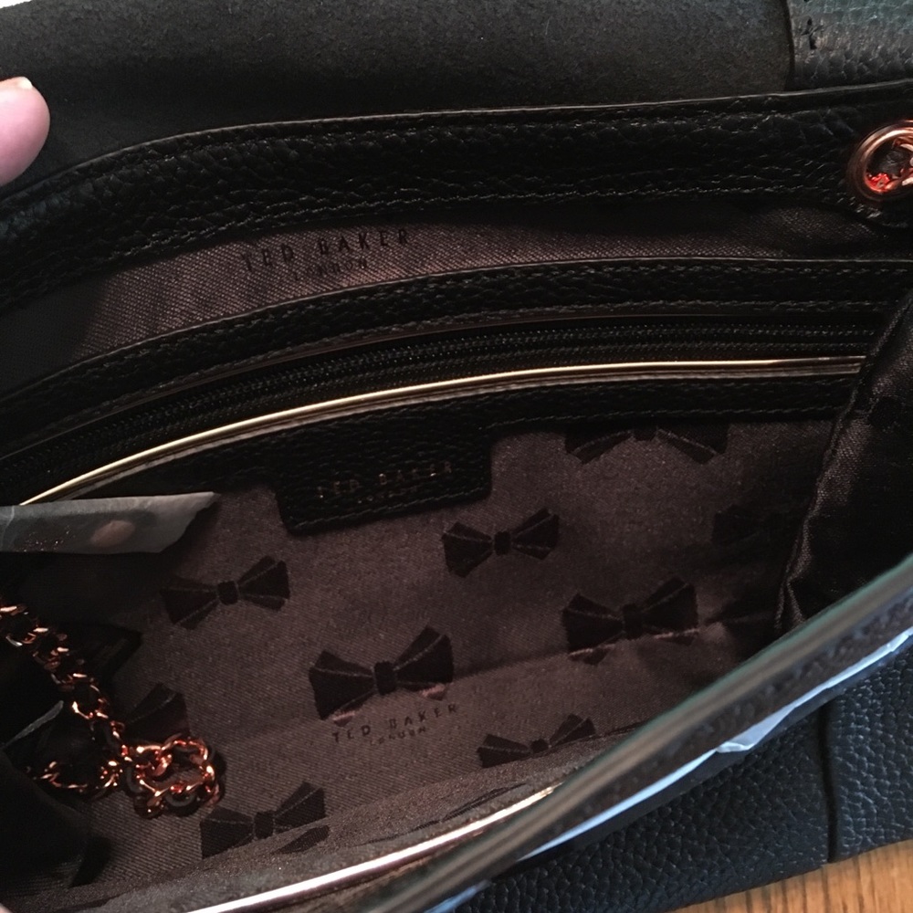 Ted Baker Parson Bag Soft Black Leather Purse - Picture 5 of 8